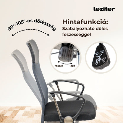 Fit ergonomikus irodai forgószék, szürke