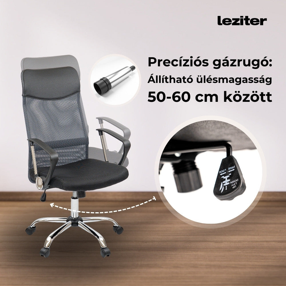 Fit ergonomikus irodai forgószék, szürke