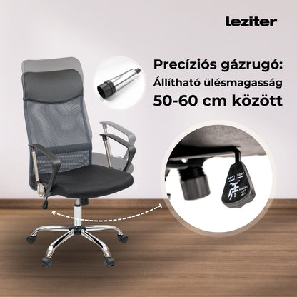 Fit ergonomikus irodai forgószék, szürke