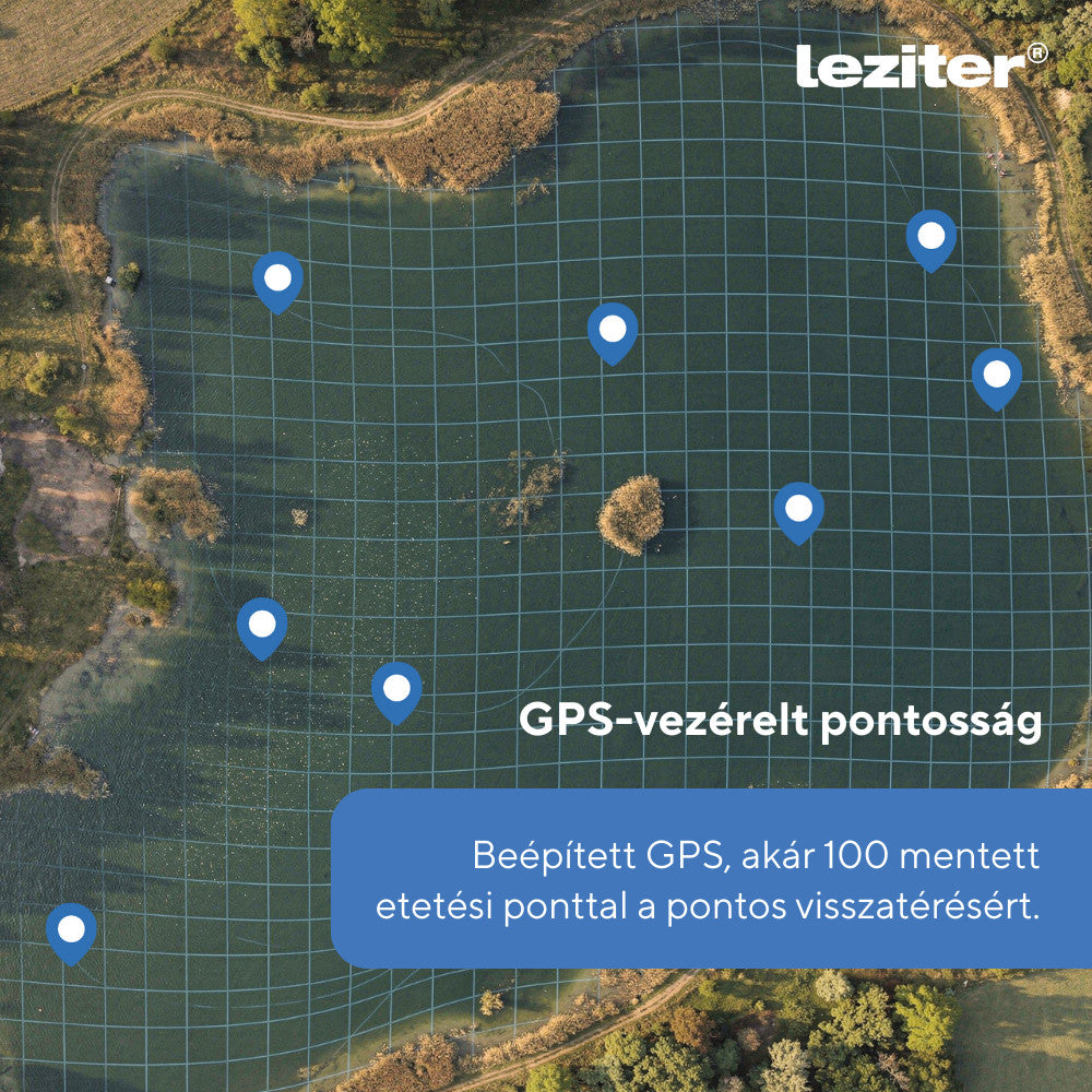Etetőhajó V6 GPS 3 tartályos hátra és oldalkidobós nightlight