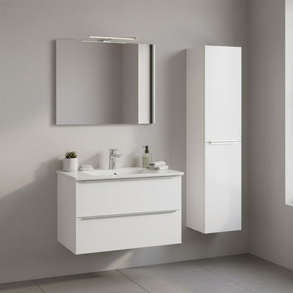 Vario Trim 35 függesztett oldal szekrény fehér-fehér