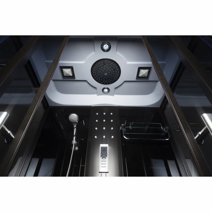 XL120 hidromasszázs kádkabin, 120x85x220 cm-es méretben