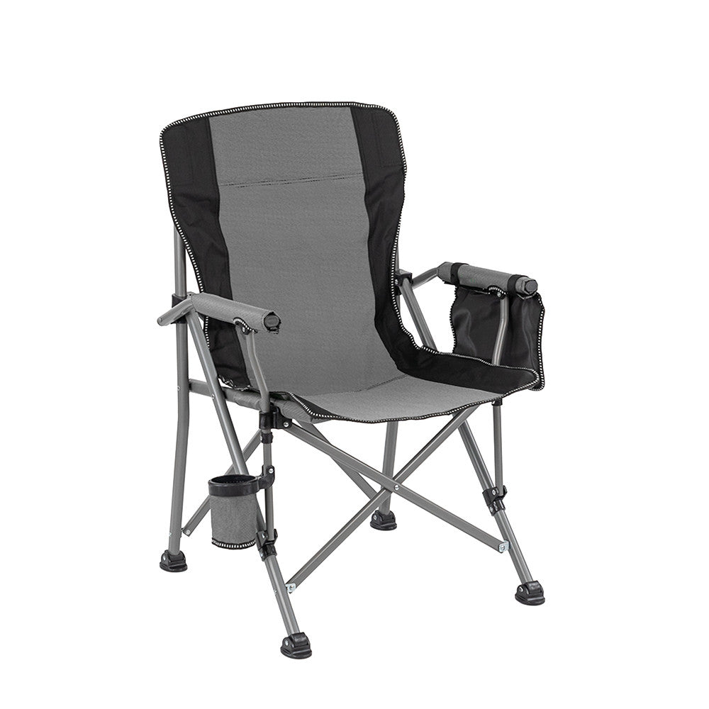 Leziter Comfort karfás horgász szék pohártartóval szürke