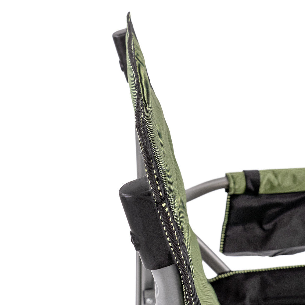 Leziter Comfort Plus karfás horgász szék pohártartóval zöld