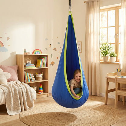 Cosy függőhinta csepphinta párnával pumpával kék