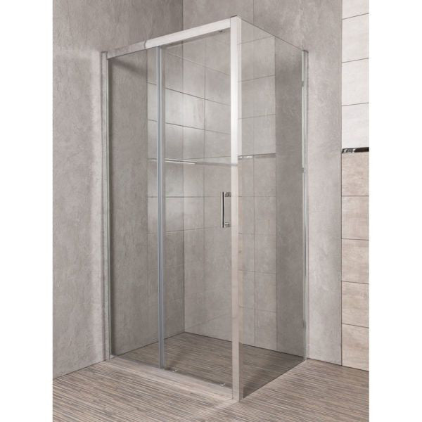 Zoom P 100x80 szögletes zuhanykabin tálca nélkül