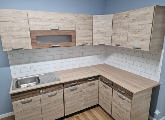 Csenge komplett sarok konyha 220x140 cm vagy 180x180 cm