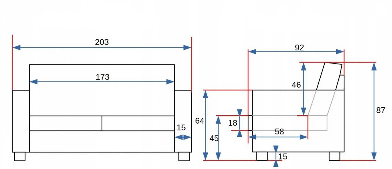 FLINT 3+1+1 garnitúra