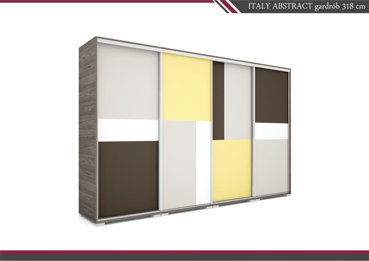 Italy Abstract tolóajtós gardrób