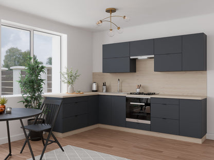 Milánó 180x300cm konyhablokk ( munkalappal ) 215cm magas