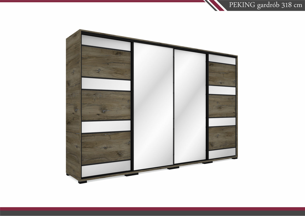 Peking  tolóajtós gardrób