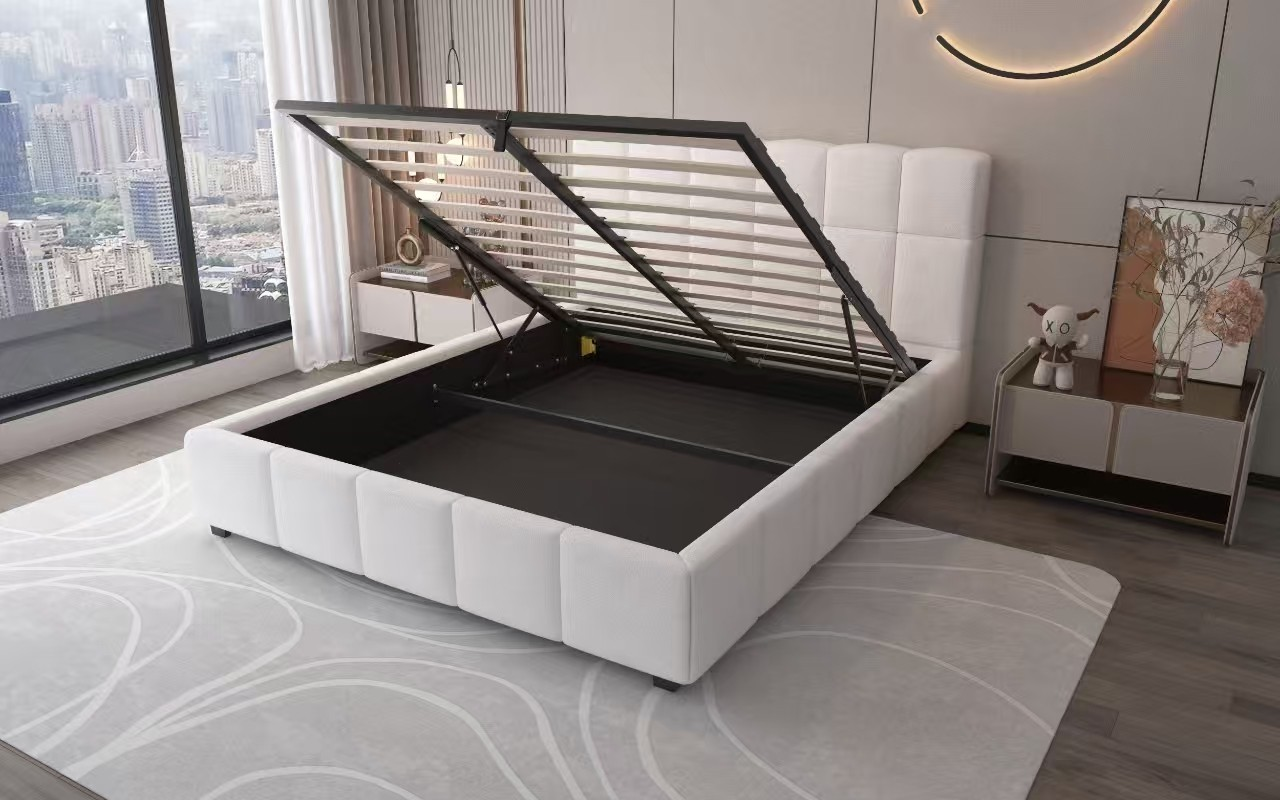 VELORA ágyrácsos ágy (Fehér)