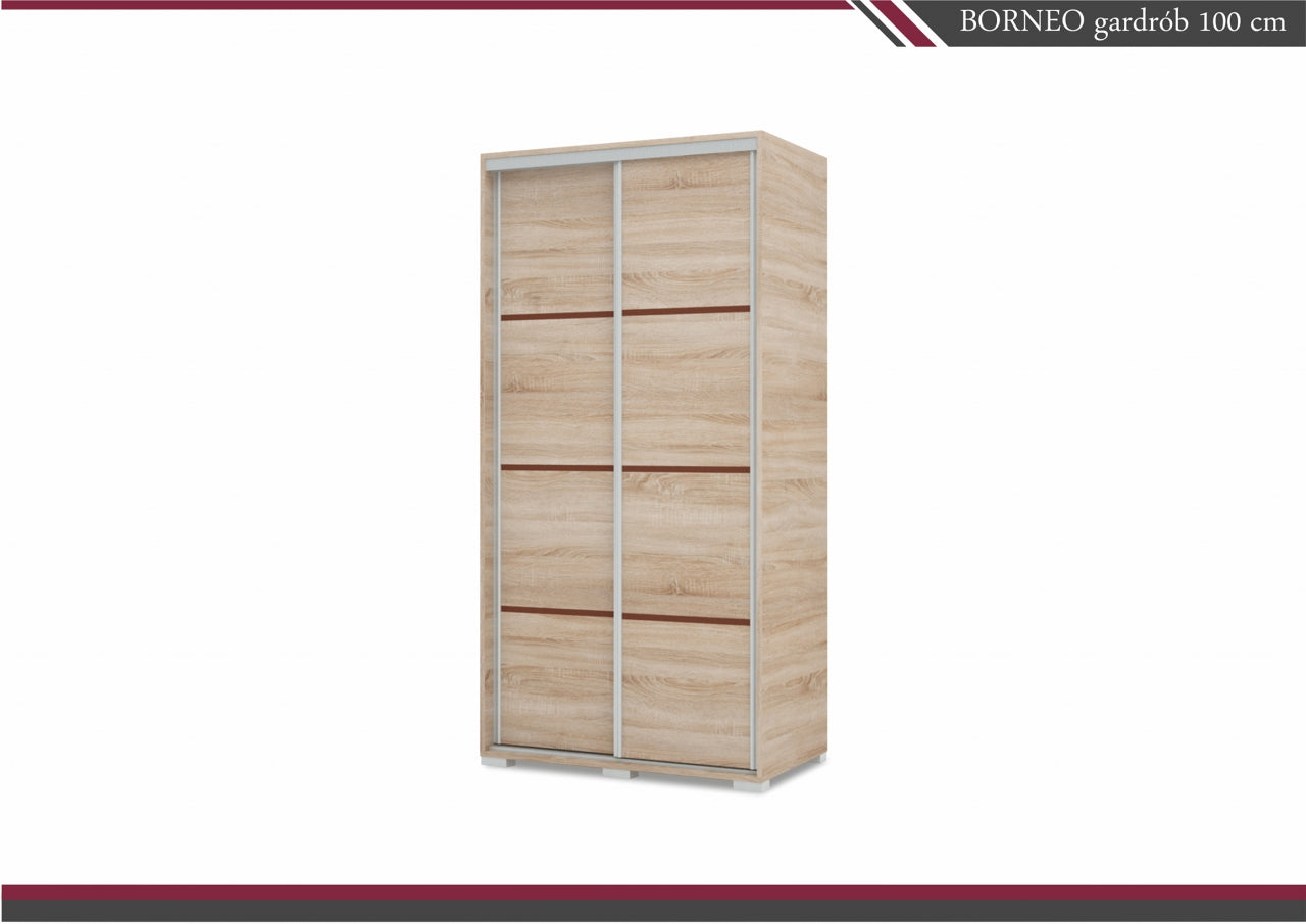 BORNEO tolóajtós gardrób (100cm)