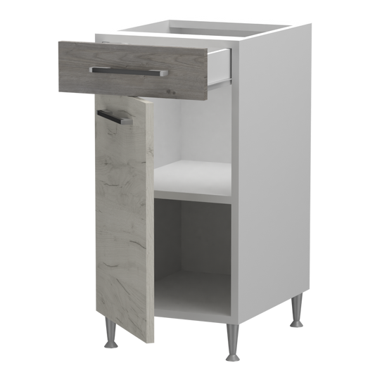 Fanni alsó 1 ajtós 1 fiókos jobbos - balos 40 cm széles elem, egyéni