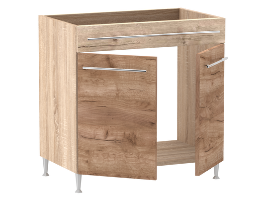 Gréta + alsó 2 ajtós vakfiókos mosogatós 80 cm széles elem, egyéni