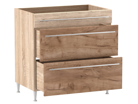 Gréta + alsó 1 vakfiókos 2 fiókos mosogatós 80 cm széles elem, egyéni