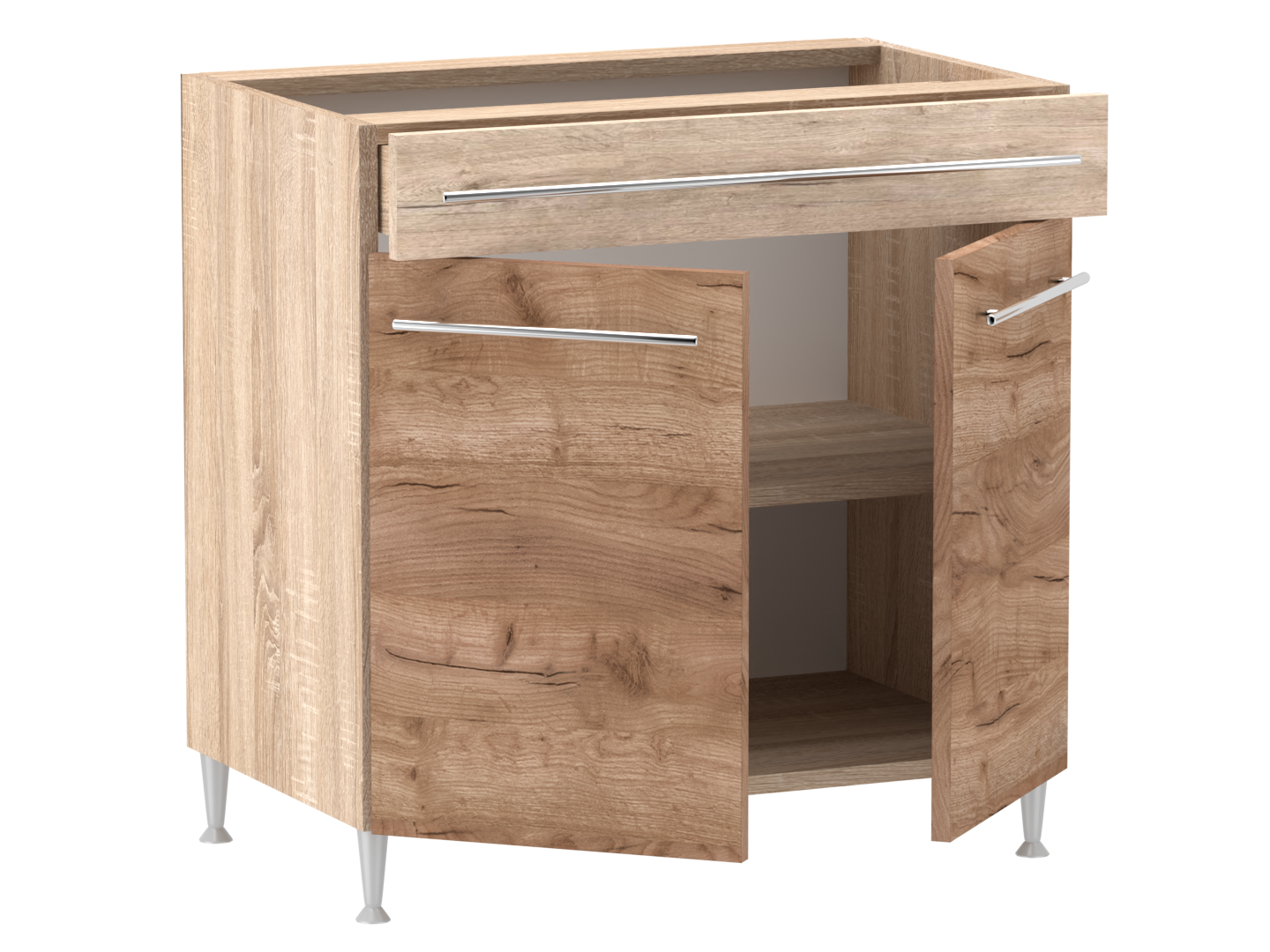 Gréta + alsó 2 ajtós 1 fiókos 80 cm széles elem, egyéni