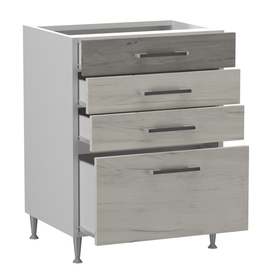 Fanni alsó 4 fiókos 60 cm széles elem, egyéni