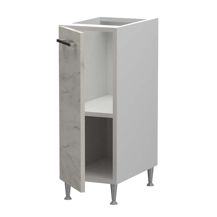 Fanni alsó 1 ajtós jobbos - balos 30 cm széles elem, egyéni