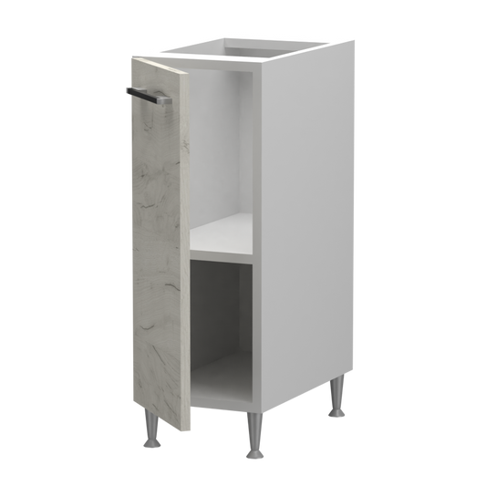 Fanni alsó 1 ajtós jobbos - balos 30 cm széles elem, egyéni