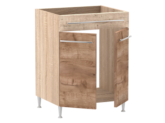 Gréta + alsó 2 ajtós vakviókos mosogatós 60 cm széles elem, egyéni