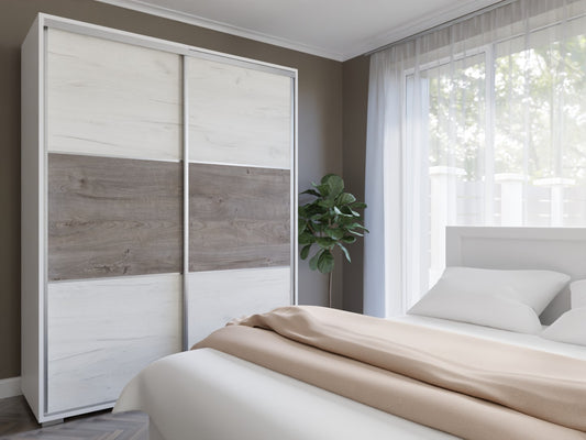 Arizona gardrób tolóajtós 160 cm