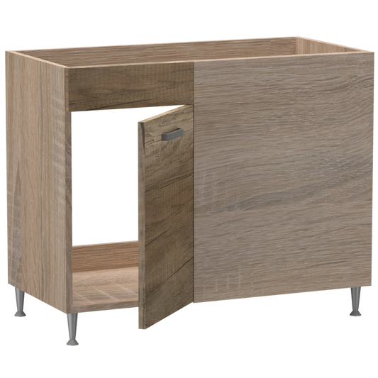 Emma alsó sarok 1 ajtós vakfiókos mosogatós jobbos 100 cm széles elem, egyéni