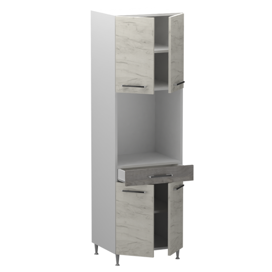 Fanni álló tűzhelytatós szekrény 4 ajtós 1 fiókos 60 cm széles elem, egyéni