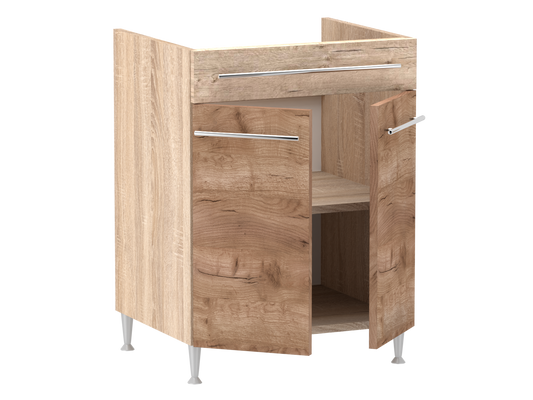 Gréta + alsó főzőlap befogadására alkalmas 2 ajtós vakfiókos elem, egyéni