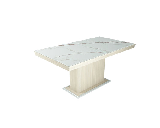FLORA PLUSZ asztal (120 cm) Márványos asztallappal