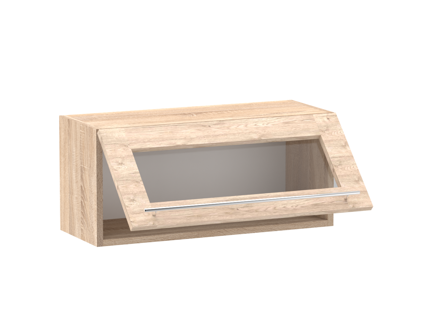 Gréta + felső 1 felnyílós üveges 80 cm széles elem, egyéni