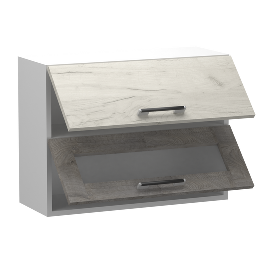 Fanni felső 2 felnyíló ajtós üveges 80 cm széles elem, egyéni