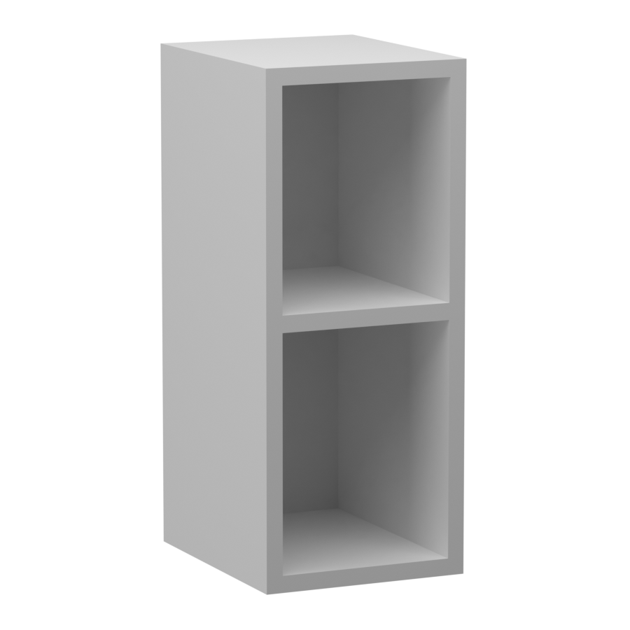 Fehér Felső nyitott 25cm széles konyha elem