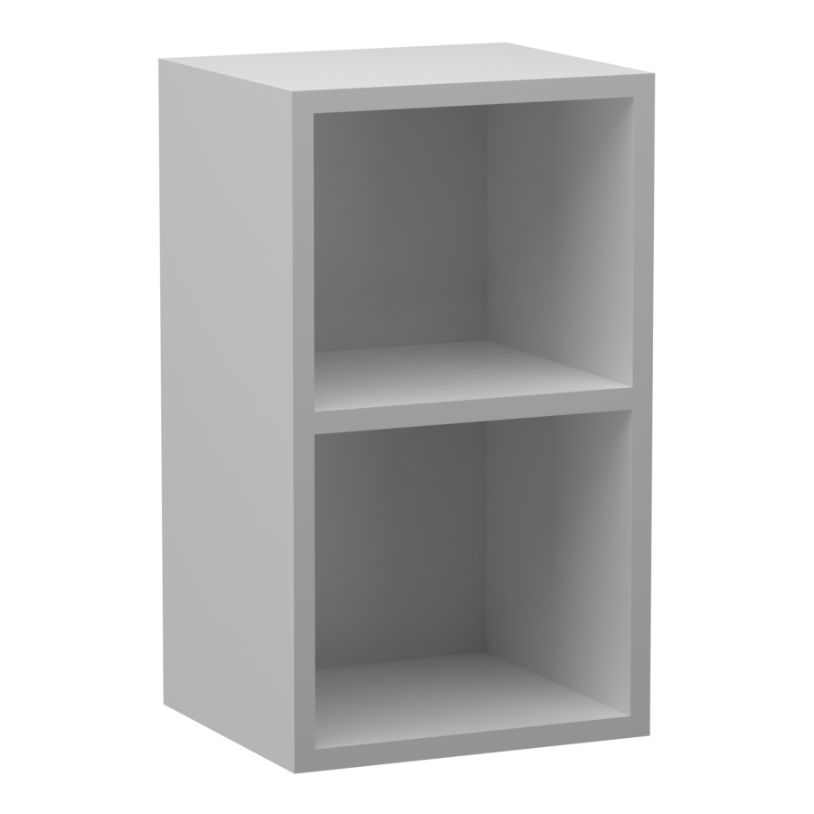 Fehér Felső nyitott 35cm széles konyha elem