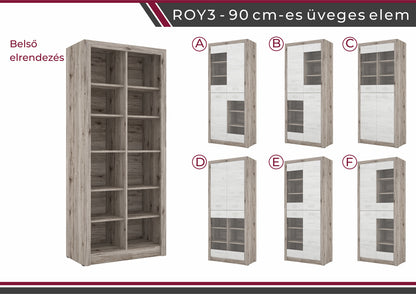 ROY3-90-es üveges elem (bl-üveg)